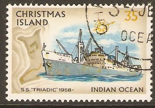 Christmas Island 1972 35c Ships Series. SG50.