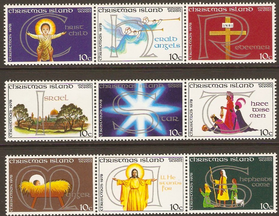 Christmas Island 1978 Christmas Stamps Set. SG99-SG107.