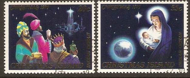 Christmas Island 1979 Christmas Stamps Set. SG118-SG119.