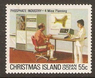 Christmas Island 1980 55c Phosphate Industry series. SG125.