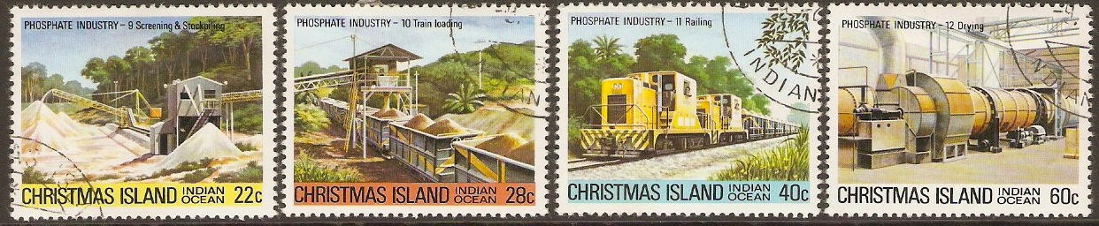 Christmas Island 1981 Phosphate Industry (3rd. Ser.). SG136-139.