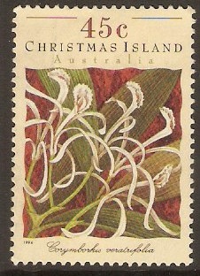 Christmas Island 1994 45c Orchids Series. SG394.