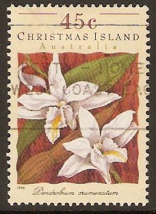 Christmas Island 1994 45c Orchids Series. SG396.