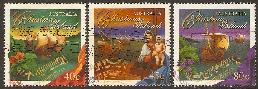 Christmas Island 1996 Christmas Set. SG430-SG432.