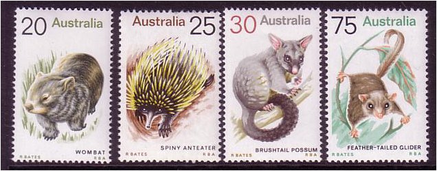 Australia 1974 Animals Stamps. SG561-SG564.