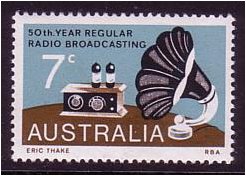 Australia 1973 Radio Broadcasting Stamp. SG560.
