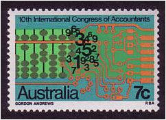 Australia 1972 Accountants Congress Stamp. SG522.