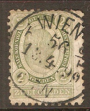 Austria 1896 2g Green. SG106.