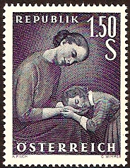 Austria 1958 Mother's Day Stamp. SG1330.
