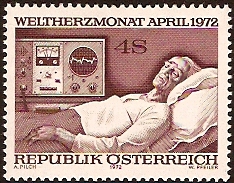 Austria 1972 World Heart Month Stamp. SG1636.