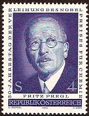 Austria 1973 Fritz Pregl Commemoration. SG1693.