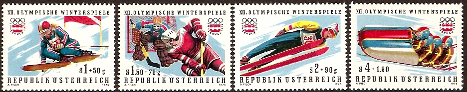 Austria 1975 Winter Olympics Set. SG1728-SG1731.