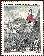 Austria 1975 Ropeways Congress Stamp. SG1737.