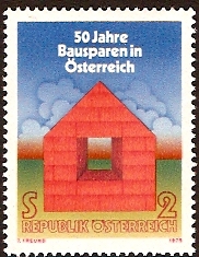 Austria 1975 Anniversary of Building Societies. SG1746.