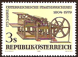 Austria 1979 Printing Works Anniversary. SG1850.