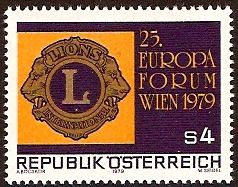 Austria 1979 Lions Forum Stamp. SG1854.