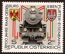 Austria 1979 Railway Anniversary. SG1857.