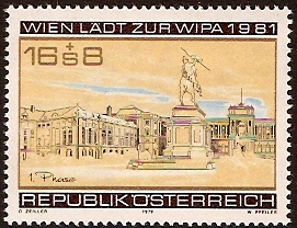 Austria 1979 WIPA 1981 Phase 1 Stamp. SG1860.
