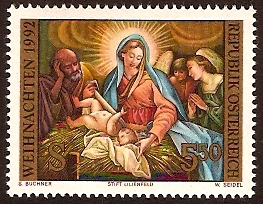 Austria 1992 Christmas Stamp. SG2313.