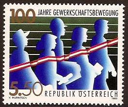 Austria 1993 Trade Unions Centenary. SG2361.