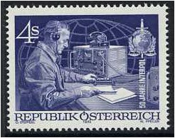 Austria 1973 Interpol Anniversary Stamp. SG1672.
