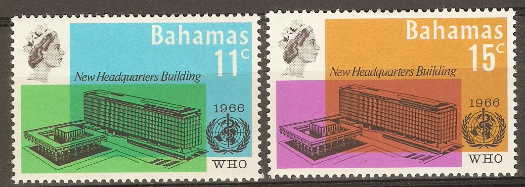 Bahamas 1966 WHO Headquarters set. SG290-SG291.