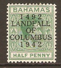 Bahamas 1942 d Bluish green. SG162.