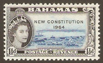 Bahamas 1964 1d New Constitution Series. SG230.
