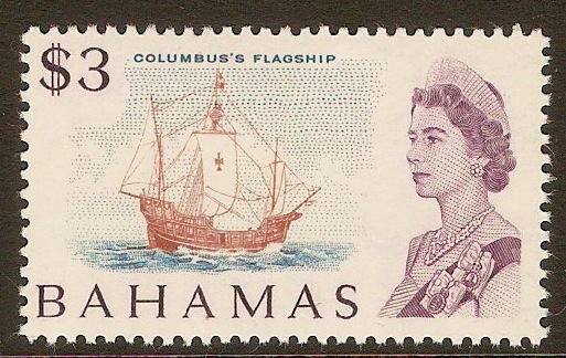 Bahamas 1967 $3 Cultural series. SG309.