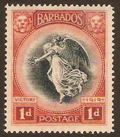 Barbados Stamps 1920 1d. Victory Stamp SG203 BRB 005 Kayatana