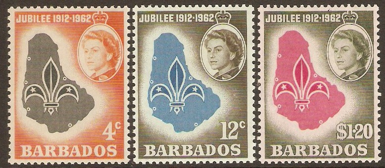 Barbados 1962 Scout Jubilee Set. SG309-SG322.
