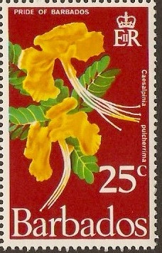 Barbados 1970 25c Flowers Series. SG422.
