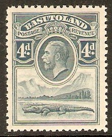 Basutoland 1933 4d Grey. SG5.