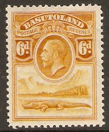 Basutoland 1933 6d. Orange-yellow. SG6.