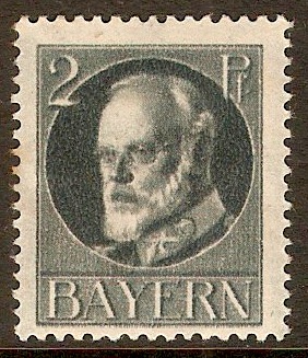 Bavaria 1914 2pf Slate. SG171A.