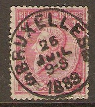 Belgium 1884 10c Carmine. SG71.