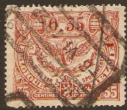 Belgium 1920 35c red-brown. SGP285.