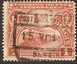 Belgium 1920 1f red-brown. SGP295.