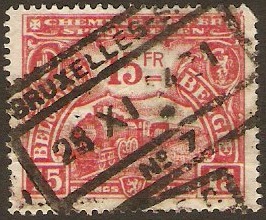 Belgium 1920 15f rose. SGP306.