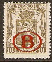 Belgium 1941 10c olive-green. SGO948.