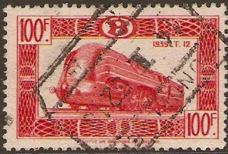 Belgium 1949 100f scarlet. SG1293.