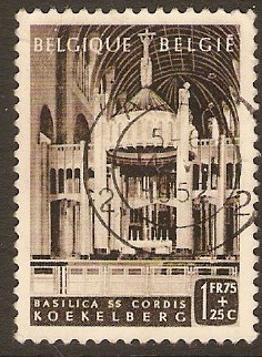 Belgium 1952 1f.75 + 25c Cardinalate Anniversary Series. SG1389.
