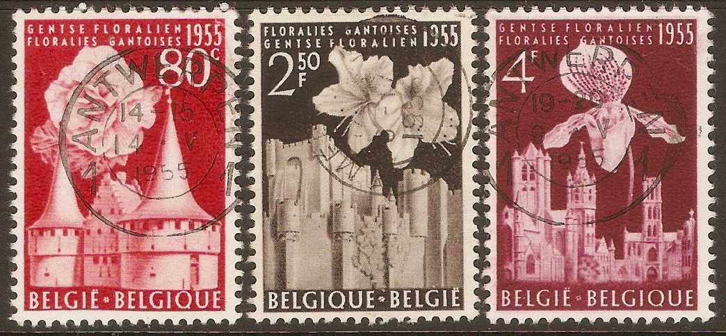 Belgium 1955 Ghent Flower Show. SG1549-SG1551.