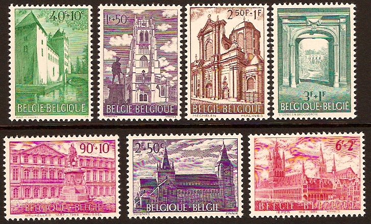 Belgium 1962 Views of Buildings Set. SG1805.