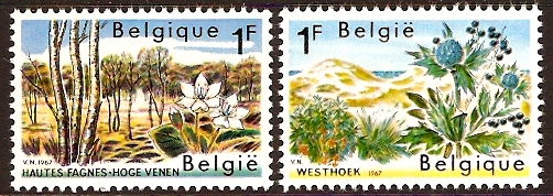 Belgium 1967 Nature Conservation Stamps. SG2009-SG2010.