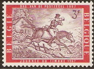 Belgium 1967 Stamp Day. SG2012.