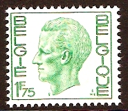 Belgium 1971 1f.75 emerald . SG2207.