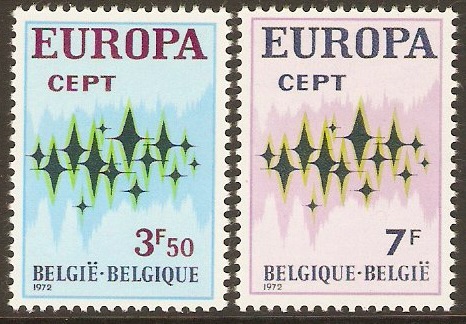 Belgium 1972 Europa Stamps Set. SG2271-SG2272.