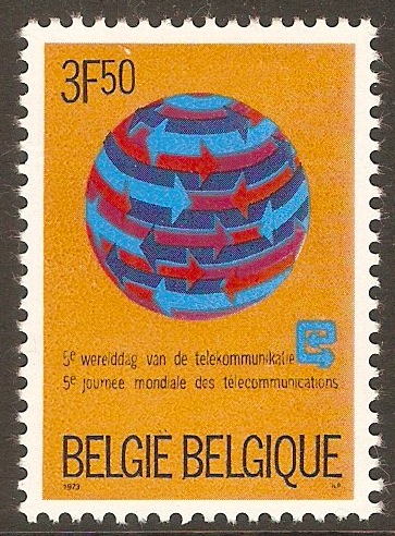 Belgium 1973 3f.50 World Telecomms stamp. SG2309.