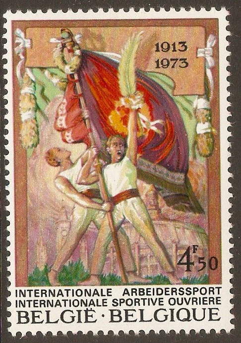 Belgium 1973 4f.50 Workers Sports stamp. SG2310.